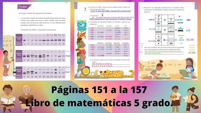 Paginas 151 A La 157 Matematicas 5 Grado Youtube