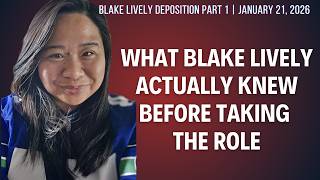What Blake Lively Actually Knew Before Taking the Role | Blake Lively Deposition Part 1