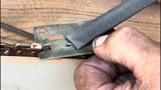 This could be your problem. Chainsaw sharpening