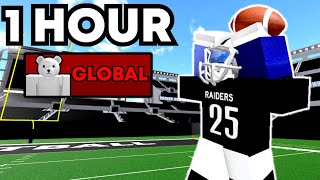 1 HOUR OF A GLOBAL WIDE RECEIVER! (FOOTBALL FUSION 2)