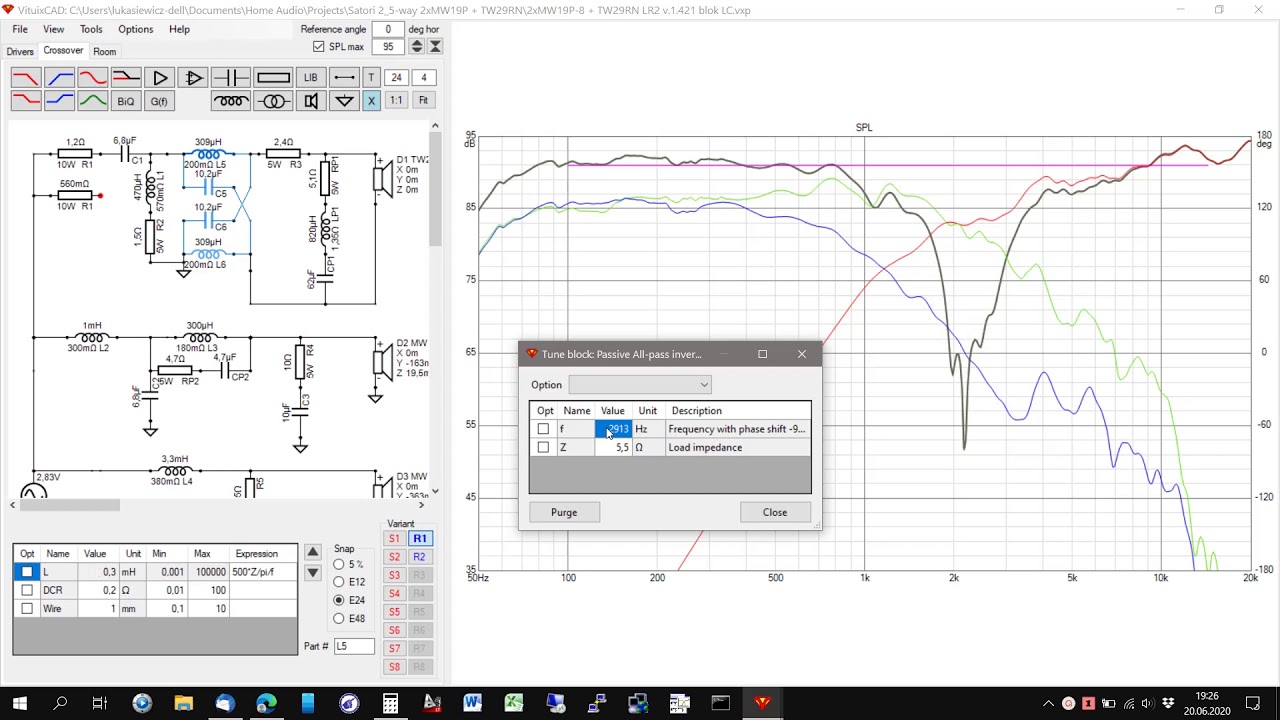 VituixCAD Lattice Delay Network Revers Null YouTube