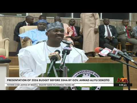 Presentation of 2026 Appropriation Bill by Gov Ahmad Aliyu of Sokoto | 17 December 2025 | NTA