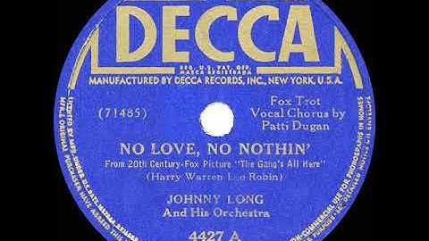 1944 HITS ARCHIVE: No Love, No Nothin’ - Johnny Long (Patti Dugan, vocal)