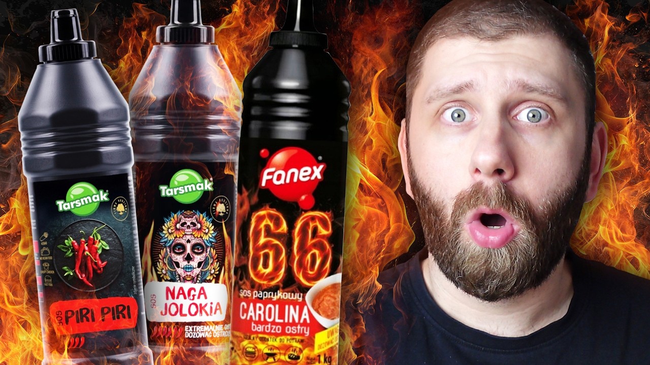 Jak smakuje 3 KG BARDZO OSTRYCH SOSÓW? | Carolina Reaper, Naga Jolokia, Piri Piri