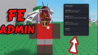 FE ADMIN COMMANDS (ROBLOX EXPLOITING)
