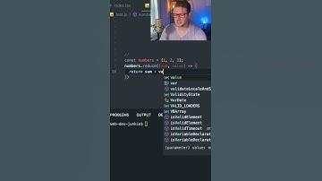 How to sum an array in javascript using the reduce method #shorts