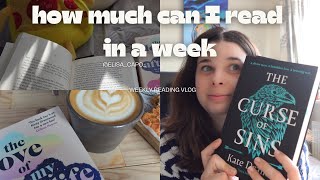 how much can I read in a week 💕📚 weekly reading vlog