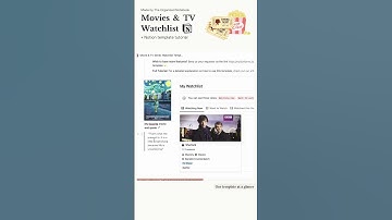 Introducing our Movie & TV Watchlist Notion Template! 🎥 #shorts #notion #notiontemplate