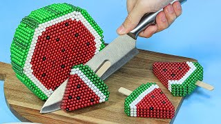 Watermelon Fruit! Handmade Ice Cream | DIY Satisfying Magnet Balls #watermelon #icecream