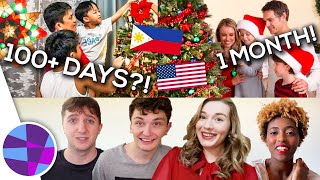 AMERICANS REACT CHRISTMAS IN PHILIPPINES VS. USA  | EL's Planet