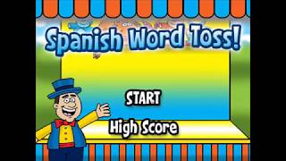 Spanish word toss gameplay Spanish word toss gameplay