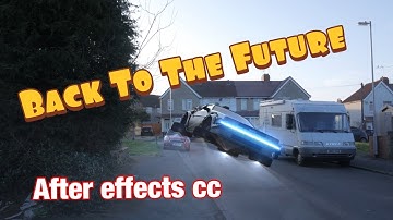 Back to the future -flying Delorean After effects cc & Blender