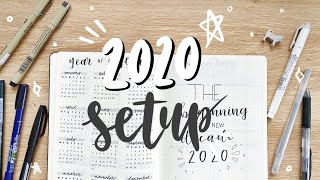 2020 bullet journal setup