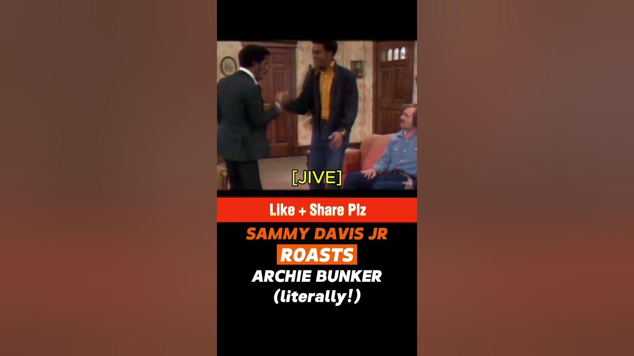Sammy Davis Jr.’s Hilarious Roast of Archie Bunker! #AllIntheFamily #ShortsYT #blackhistorymonth