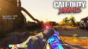 GUN GAME ON RUST IN ZOMBIES IS CRAZY! | BO3 CUSTOM ZOMBIES