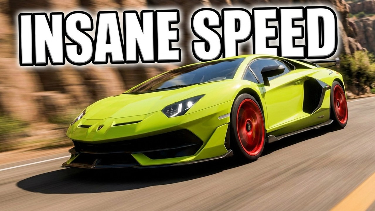 Lamborghini Aventador SVJ at the Copper Canyon Sprint Racing Event | Forza Horizon 5