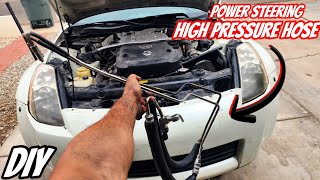 DIY Nissan 350z/G35 Power Steering High Pressure Hose Replacement!