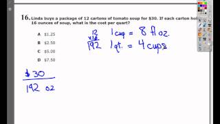 Question 16 - Practice Test 2 - Tennessee EOC Algebra 1 (2015 New EOC Practice - Question 14)