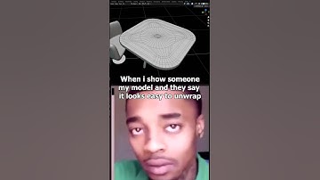 Compliment or Insult? The UV Unwrap Struggle is Real 😂🎨 #memes  #blender3d