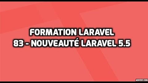 Formation Laravel 5 - 83 - Auto-enregistrement de commandes Artisan (Partie 2/7)