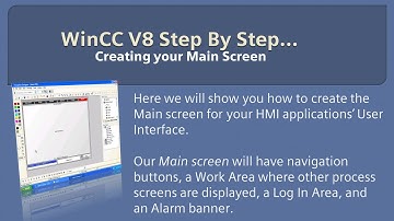 WinCC v8.0 Step By Step 7: Create Main Screen Graphics Designer 🎨Learn SCADA Programming  #winccguru