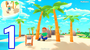 Abandoned Island Idle Survival - Gameplay Walkthrough Part 1 Island Ocean Survival (Android, IOS)