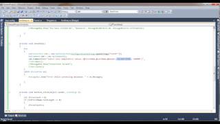 Save data to SQL using VS 2010 C# Part 2