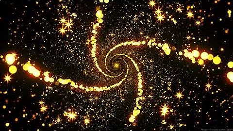 Glittering Gold Lights Tunnel 4K Animation video motion background free Relaxing Screensaver