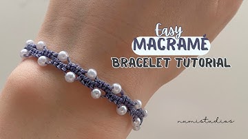 Easy Macrame Bracelet Tutorial for Beginners (Lark