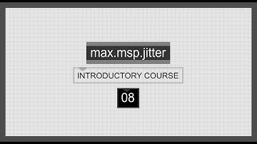 Max/MSP/Jitter Introductory Course | 08 | Objects Arguments