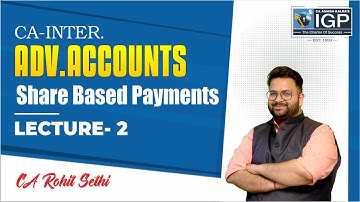 CA INTER | ADV. ACCOUNTS | LECTURE-2 | SHARE BASED PAYMENTS | CA ROHIT SETHI