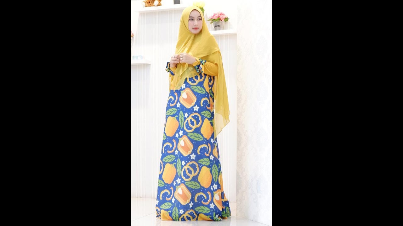 Baju Gamis Syari 2019 Wanita Premium Printed Made By Order