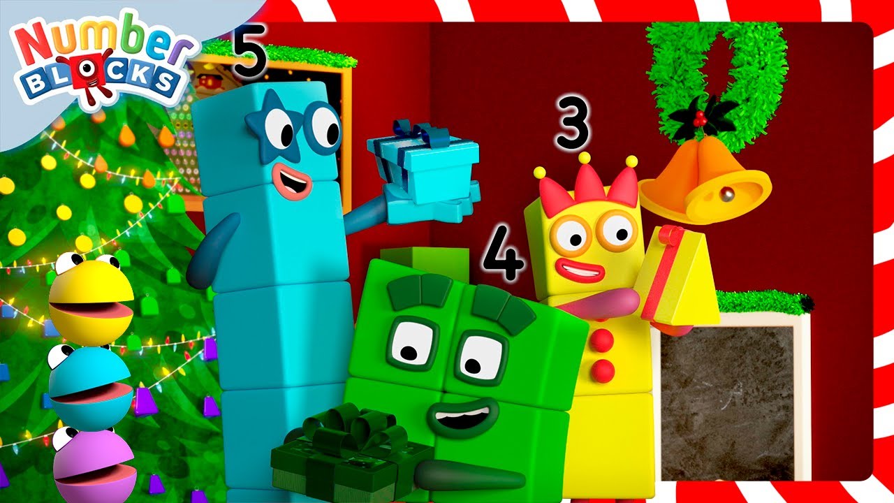 تعلم العد | @مكعبات الأرقام | أتمنى لكم عيد ميلاد مجيدًا من Numberblocks 🎅🦌 | تعلم العد للأطفال