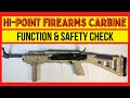 Hi Point Carbine Function & Safety Check. Test the Safety & Function after Reassembly.