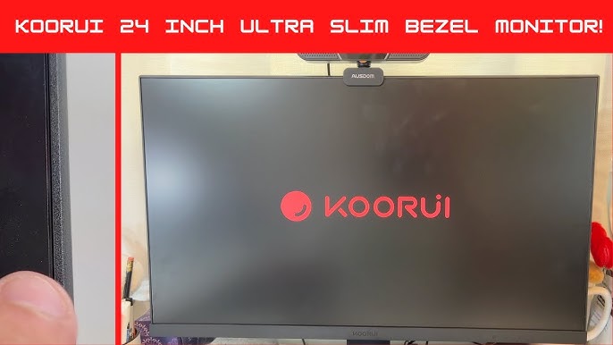 KOORUI 24 Inch Computer Monitor Full HD 1920 x 1080p VA Display 75Hz 3000:1  Contrast Ratio with HDMI, VGA, Frameless, 75 x 75 mm VESA Mountable