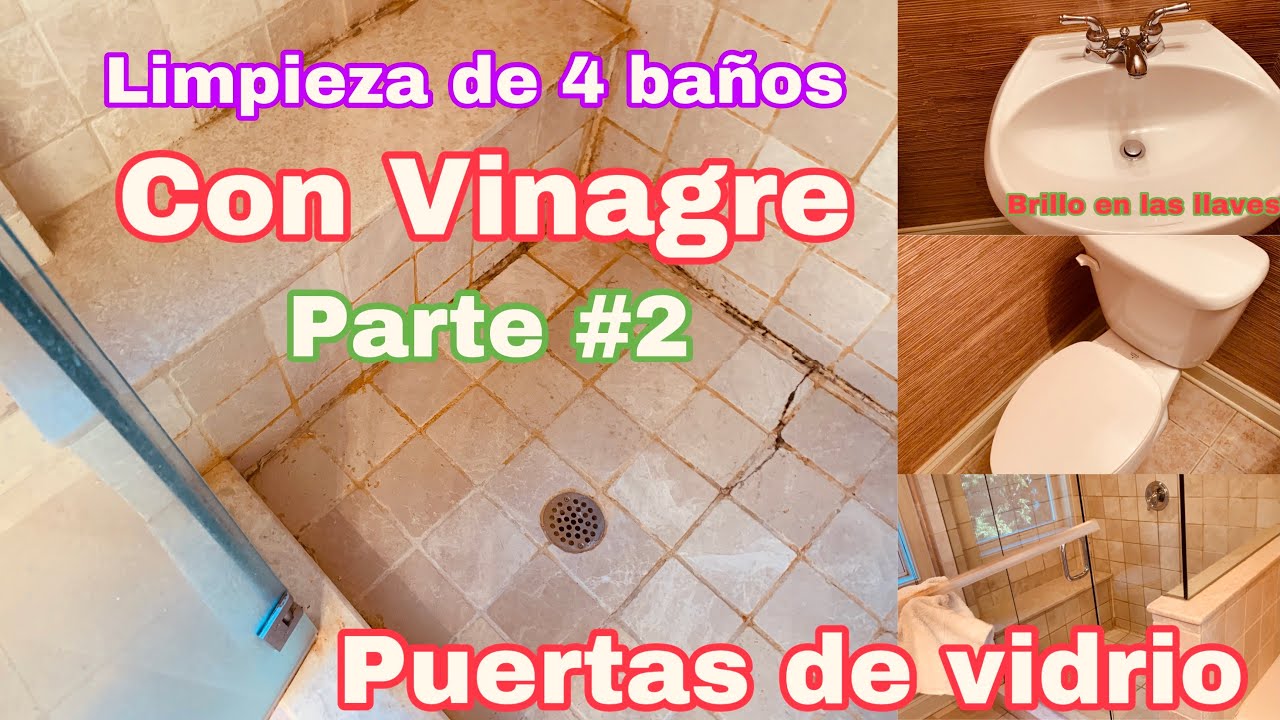🥵LIMPIEZA PROFUNDA DE 4 BAÑOS CON VINAGRE- TIPS DE LIMPIEZA DEL HOGAR| VIDEOS DE LIMPIEZA