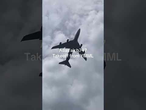 Atlas air B747 takeoff #fyp #aviation