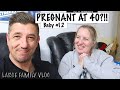 Pregnant at 40 baby 12  pregnancy announcement  large family vlog