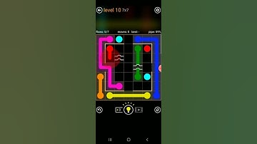 How to solve flow free bridge (courtyard pack 7x7 level 10)