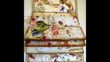 Video - How to make a hidden spine - Adding Signatures - Autumn Garden Journal