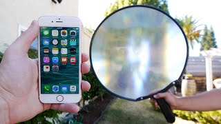 What Does A Giant Magnifying Glass Do To An Iphone 6S?