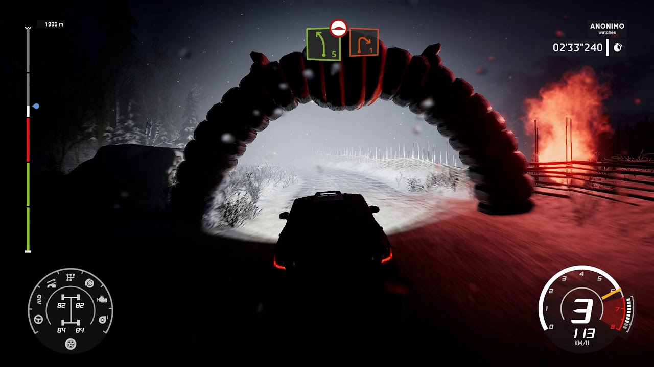 WRC 8 - Night Rally Gameplay - YouTube