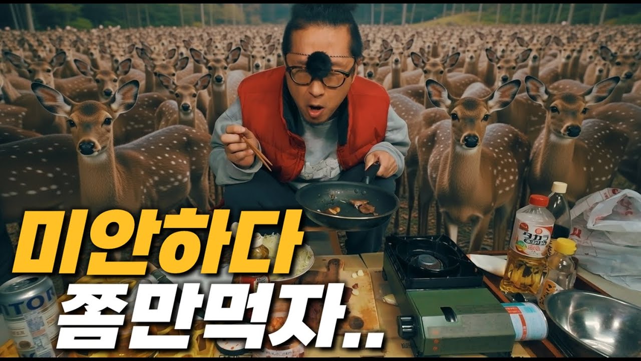 일본 시골은 원래 이런가요? ㄷㄷ 사슴 '잡도리' 현장과 '맛도리' 먹방