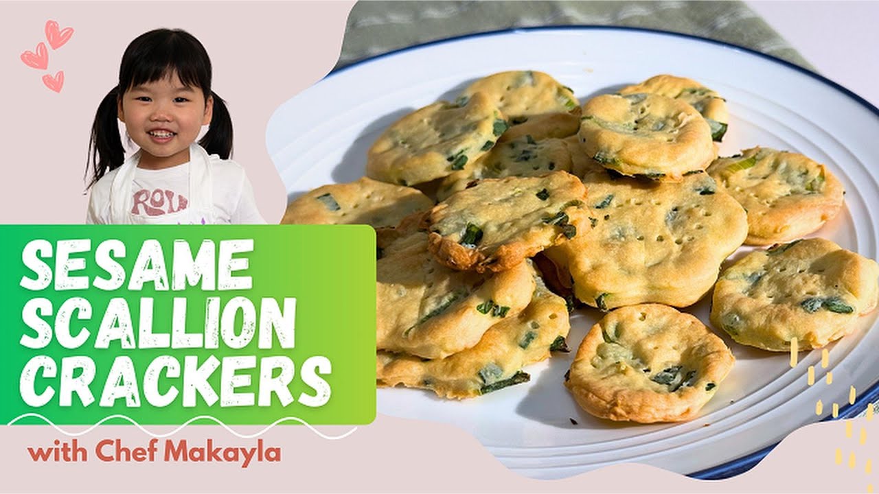 Sneak Veggies Into Snacks? Mini Chef makes Green Confetti Crackers! 🌿