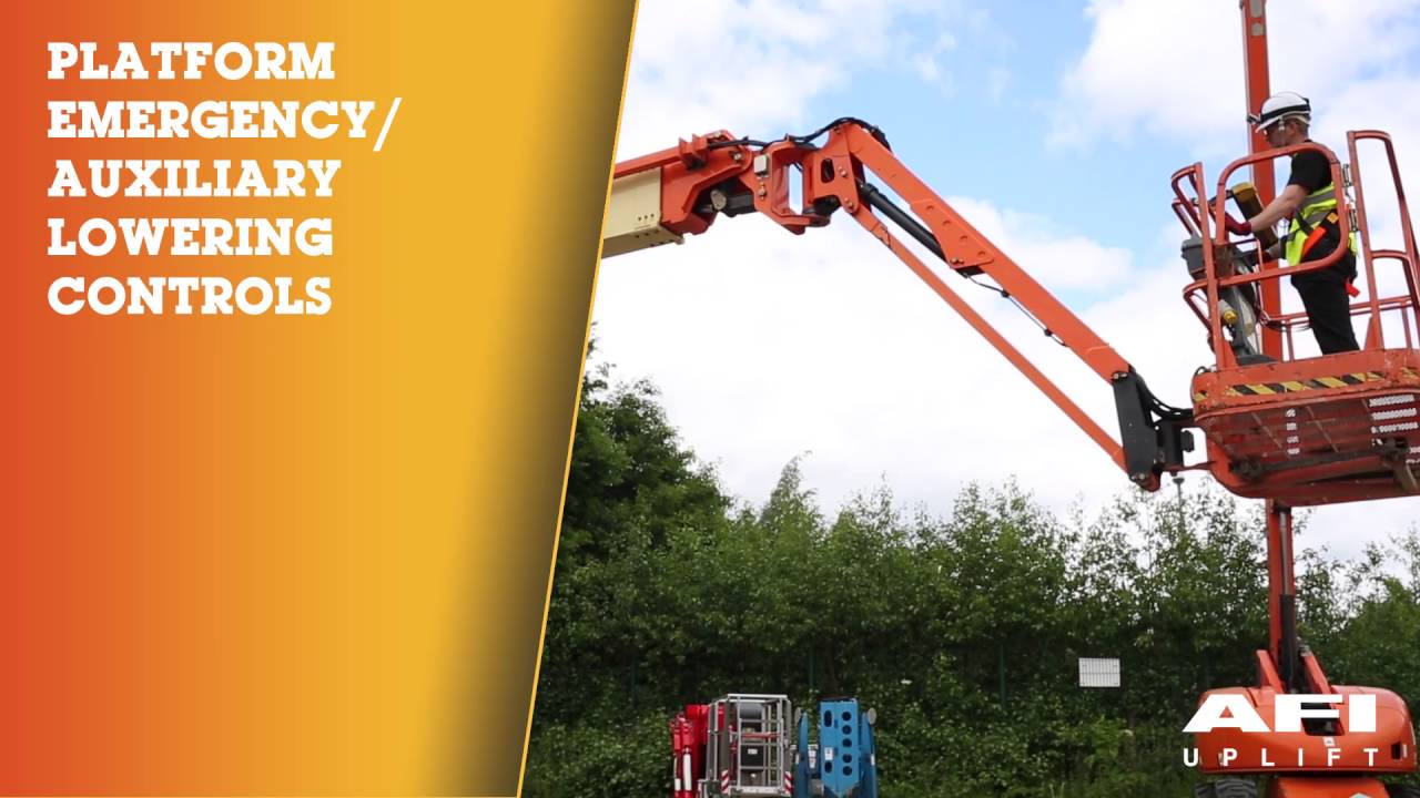 AFI MEWP Emergency Lowering videos JLG J1250AJPS YouTube