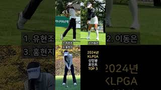 [2024 KLPGA] 신인왕 포인트 TOP 3 #유현조 #이동은 #홍현지