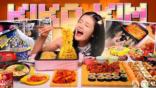 ASMR COOKING & EATING MUKBANG 🍜🍗 RAMEN, SPICY CHICKEN, GYOZA