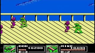 GAME 4 NÚT XƯA - NinJa Rùa  -Teenage Mutant Ninja Turtles (KONAMI 1989) screenshot 2