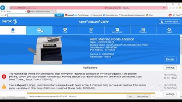 Xerox® AltaLink® C8070 Family Logging into Administrator Mode