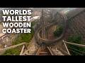 T-Express Front Row POV Everland - Intamin Pre-Fab Wooden Roller Coaster
